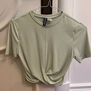 Divided | Green Cropped TShirt